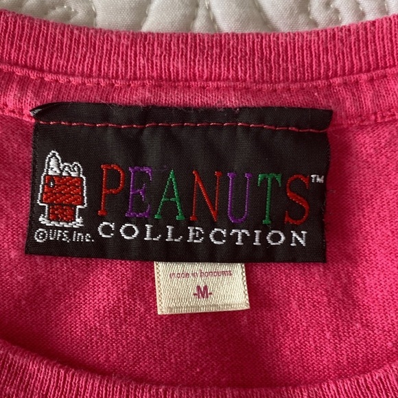 Peanuts Collection Read Pink Tee Shirt Size M - Picture 7 of 11